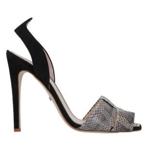 Jerome C. Rousseau Snakeskin Heels 37.5